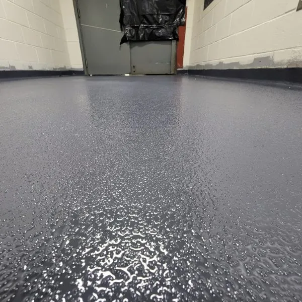 Epoxy flake finish garage floor Palm Beach County