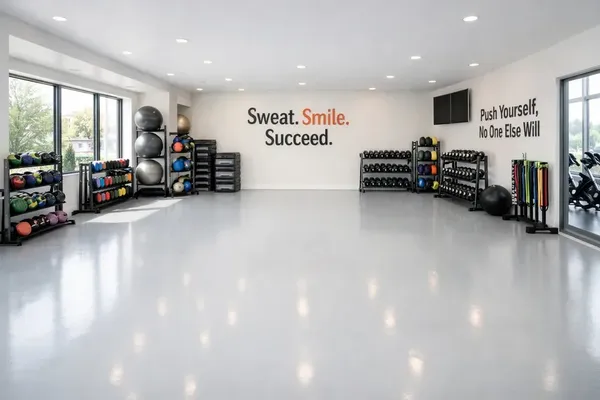 Commercial epoxy floor auto shop Palm Beach County Florida