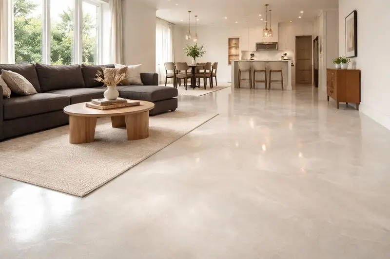 Residential metallic epoxy floor Palm Beach County Florida