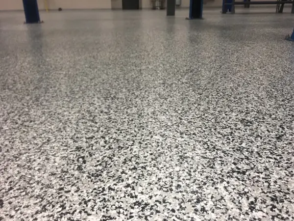 Commercial auto shop flake floor coating Palm Beach County